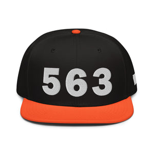 563 Area Code Snapback Hat