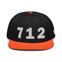 Load image into Gallery viewer, 712 Area Code Snapback Hat