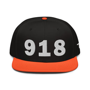 918 Area Code Snapback Hat