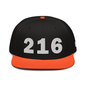 216 Area Code Snapback Hat