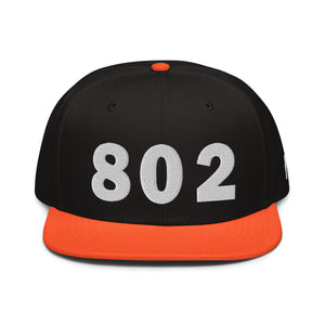 802 Area Code Snapback Hat