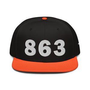863 Area Code Snapback Hat
