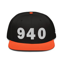 Load image into Gallery viewer, 940 Area Code Snapback Hat