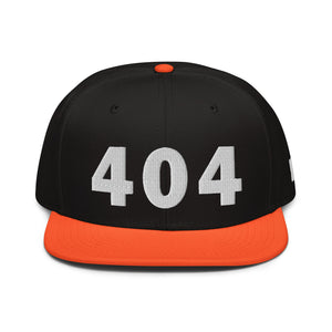 404 Area Code Snapback Hat