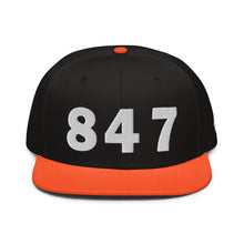 Load image into Gallery viewer, 847 Area Code Snapback Hat