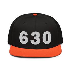 630 Area Code Snapback Hat