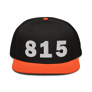 815 Area Code Snapback Hat