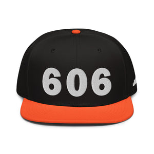 606 Area Code Snapback Hat