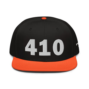 410 Area Code Snapback Hat