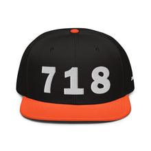 Load image into Gallery viewer, 718 Area Code Snapback Hat