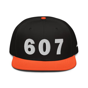 607 Area Code Snapback Hat