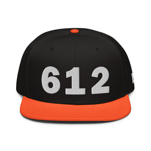 612 Area Code Snapback Hat
