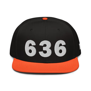 636 Area Code Snapback Hat