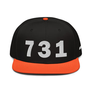 731 Area Code Snapback Hat