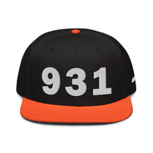 Load image into Gallery viewer, 931 Area Code Snapback Hat