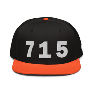 715 Area Code Snapback Hat