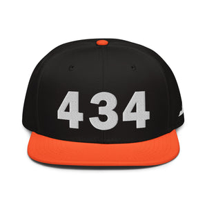 434 Area Code Snapback Hat