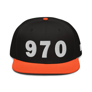 970 Area Code Snapback Hat