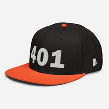 Load image into Gallery viewer, 401 Area Code Snapback Hat