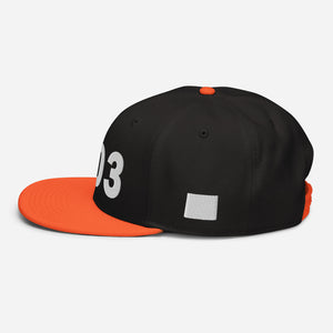 303 Area Code Snapback Hat