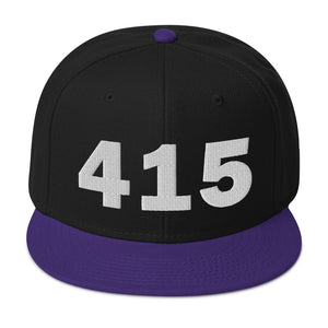 415 Area Code Snapback Hat