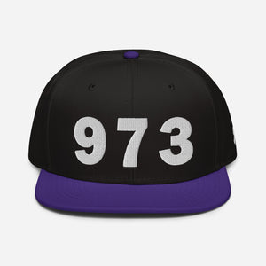 973 Area Code Snapback Hat