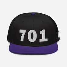 Load image into Gallery viewer, 701 Area Code Snapback Hat