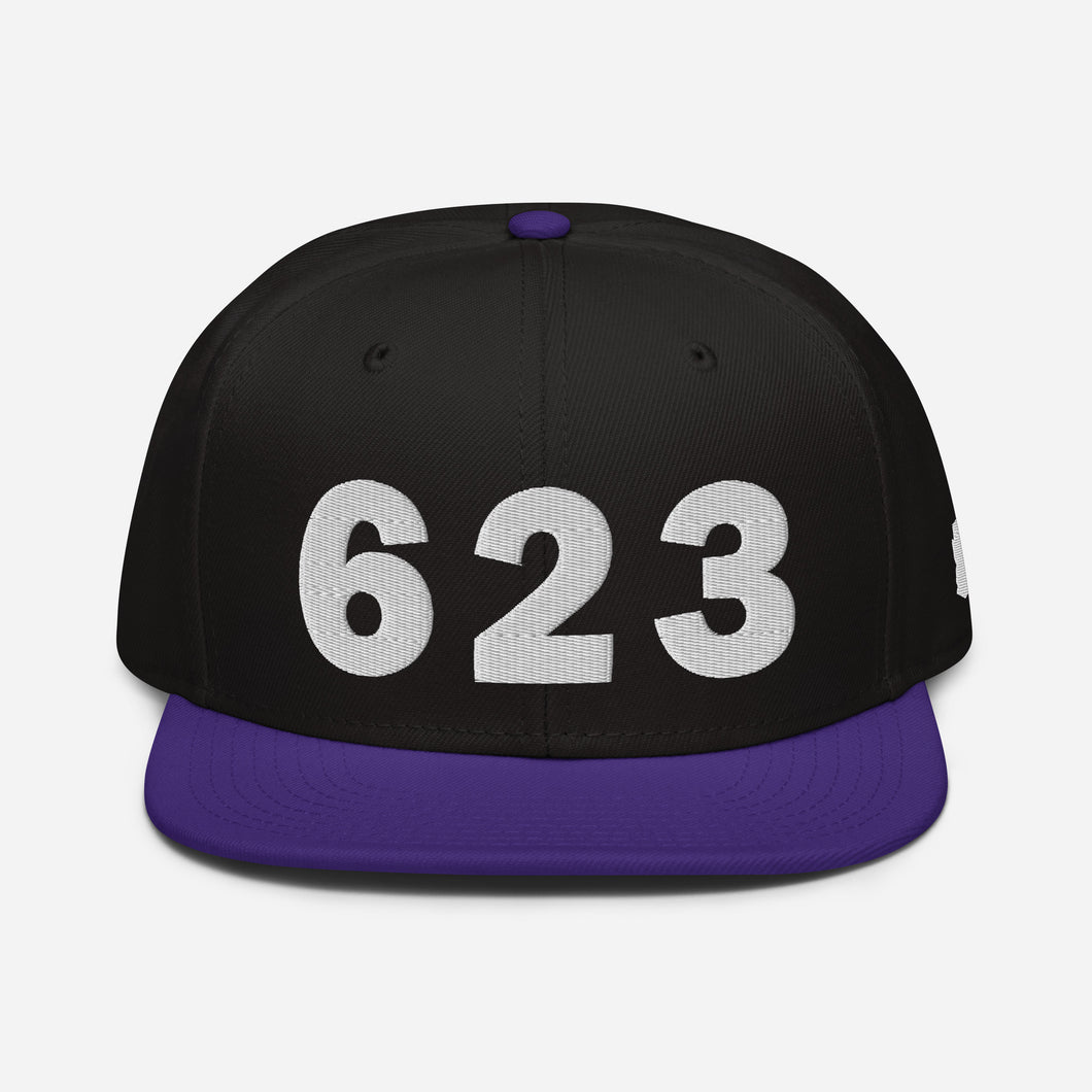 623 Area Code Snapback Hat