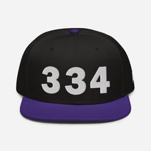 Load image into Gallery viewer, 334 Area Code Snapback Hat