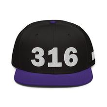 Load image into Gallery viewer, 316 Area Code Snapback Hat