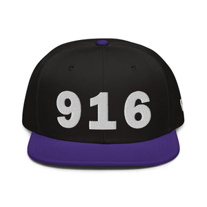 916 Area Code Snapback Hat