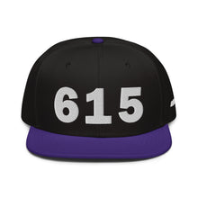 Load image into Gallery viewer, 615 Area Code Snapback Hat