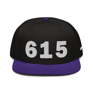 615 Area Code Snapback Hat