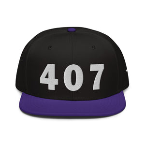 407 Area Code Snapback Hat