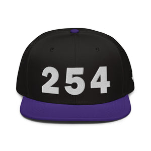 254 Area Code Snapback Hat
