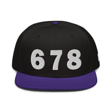 Load image into Gallery viewer, 678 Area Code Snapback Hat