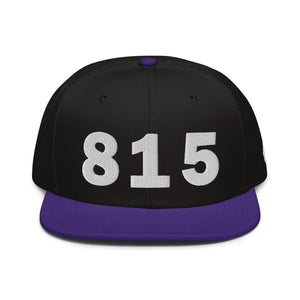 815 Area Code Snapback Hat