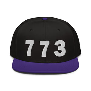 773 Area Code Snapback Hat