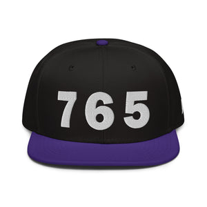 765 Area Code Snapback Hat