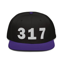 Load image into Gallery viewer, 317 Area Code Snapback Hat