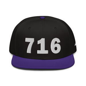 716 Area Code Snapback Hat