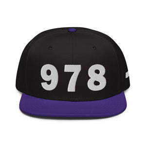 978 Area Code Snapback Hat