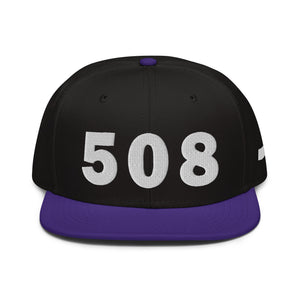 508 Area Code Snapback Hat