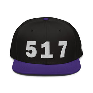 517 Area Code Snapback Hat