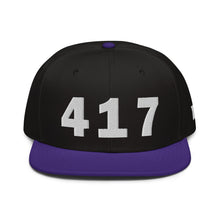 Load image into Gallery viewer, 417 Area Code Snapback Hat