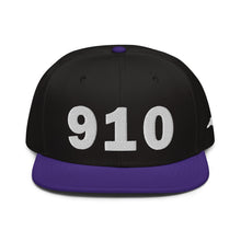 Load image into Gallery viewer, 910 Area Code Snapback Hat