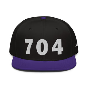 704 Area Code Snapback Hat