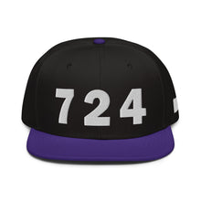 Load image into Gallery viewer, 724 Area Code Snapback Hat