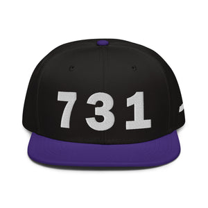 731 Area Code Snapback Hat