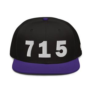 715 Area Code Snapback Hat